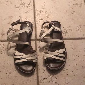 White sandals